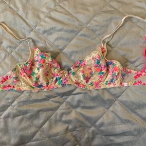 Beautiful floral lace bralette